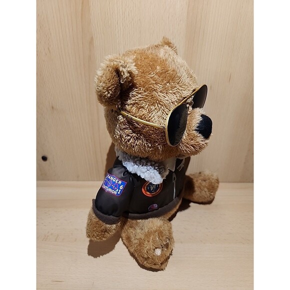 Top Gun Musical Teddy Bear Plush 10" Maverick Aviator Jacket Danger Zone Works - Picture 2 of 9